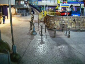 Indoor amusement park with nautical theme