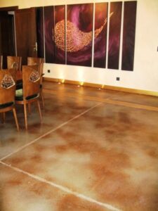 Elegant room featuring artistic panel decor
