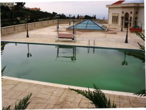 Outdoor pool overlooking the landscape