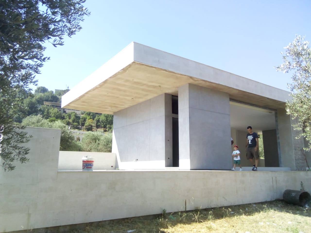 Contemporary minimalist home in progress