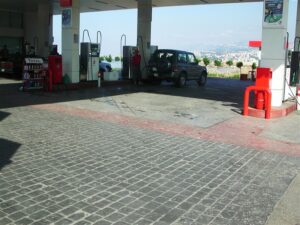 Empty gas station during daytime