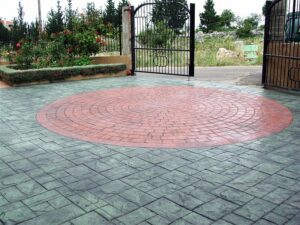 Open gate leading to garden path