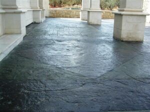 Outdoor stone floor detail