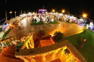 Elegant evening event with lights