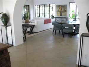 Modern living and dining area
