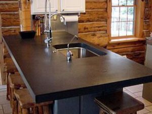 Rustic kitchen with wooden countertops