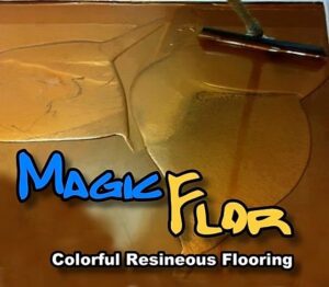 MagicFlor colourful resin flooring application