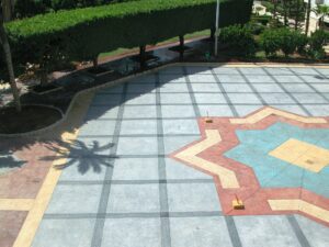 BAU – Beirut Arab University logo – TopCrete decorative concrete client