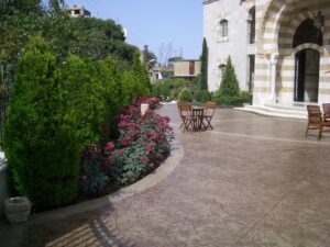 Decorative concrete project by TopCrete in Lebanon