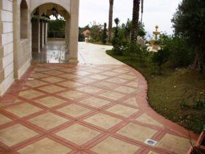 Decorative concrete project by TopCrete in Lebanon