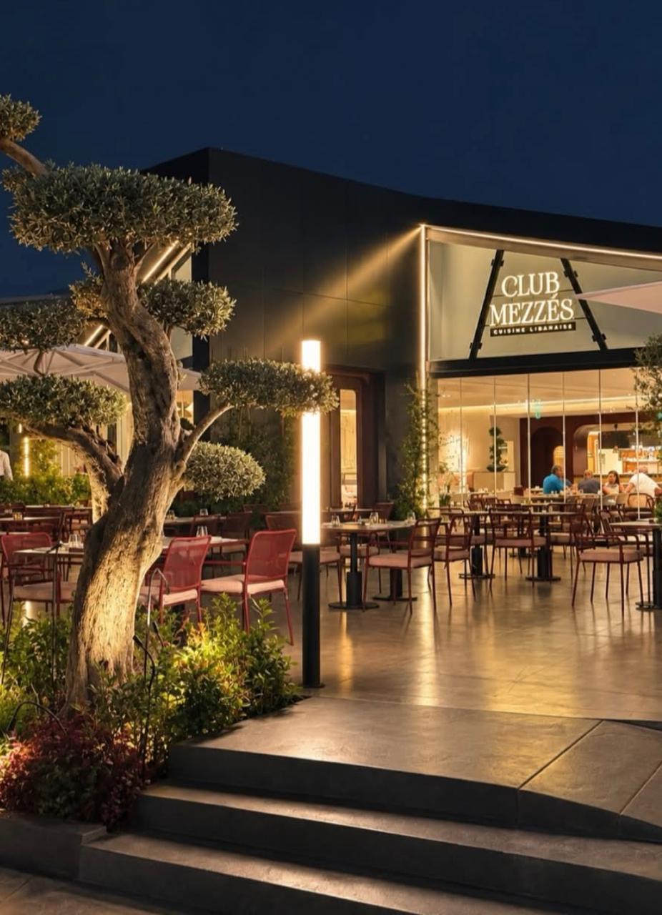PaveCoat pavement coating on a restaurant forecourt and outdoor dining terrace in Lebanon