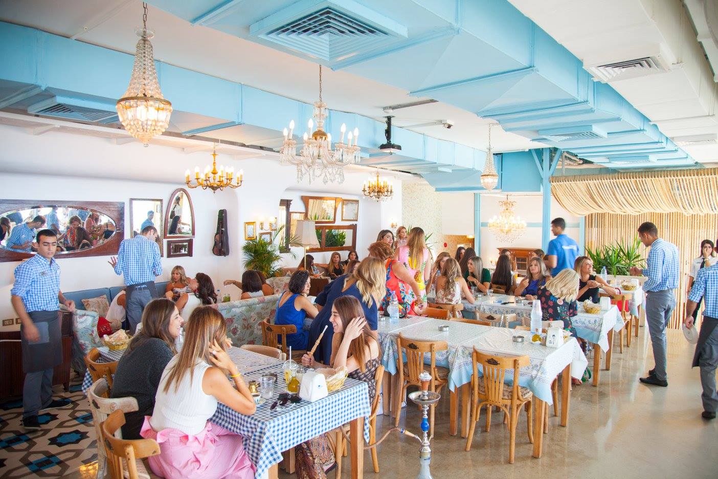 Terrazzo floor in a Lebanese restaurant, installed by TopCrete